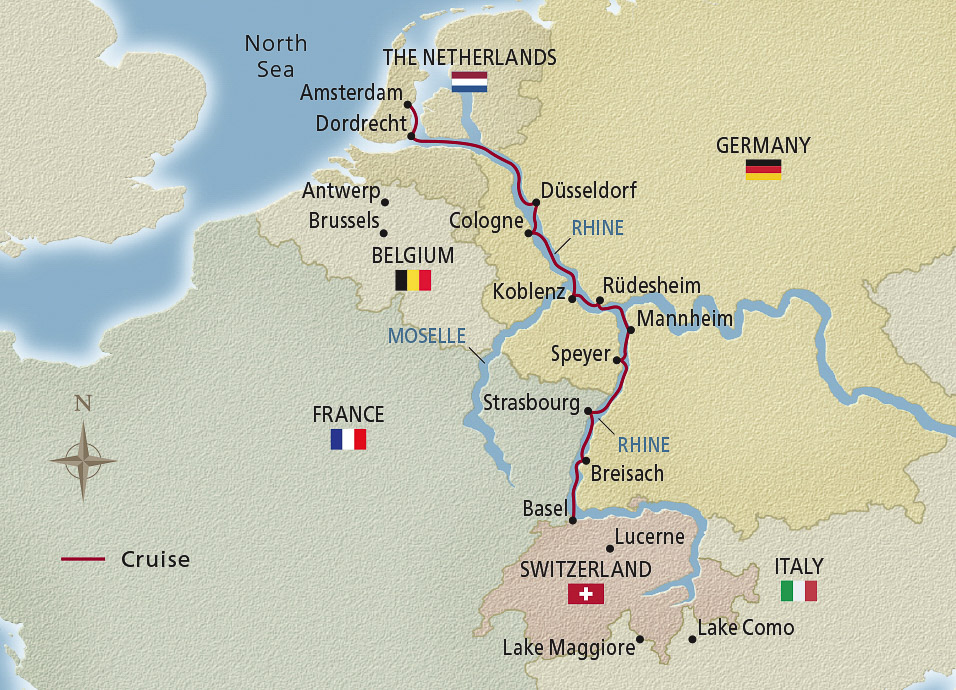 8 Day Viking River Cruise from Amsterdam to Basel 2024