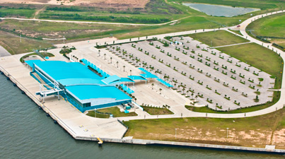 The New cruise passenger terminal in Port of Houston opens in November 2013.